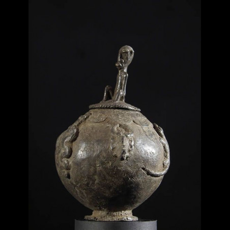 Pot a onguents magiques en bronze - Dogon - Mali - Bronzes
