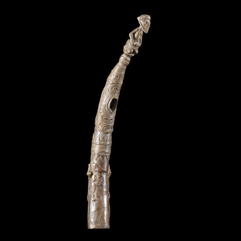 Trompe ou Olifant en Bronze - Senoufo - Côte d'Ivoire
