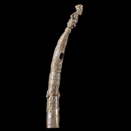 Trompe ou Olifant en Bronze - Senoufo - Côte d'Ivoire
