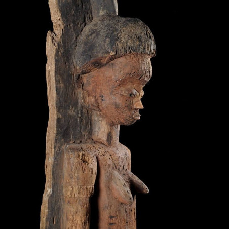 Grand poteau de case cheffale - Pende - Rdc Zaire