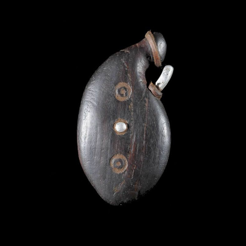 Labret en bois et metal - Dinka / Pokot - Soudan / Ethiopie