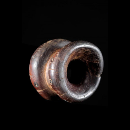 Labret en bois et metal - Dinka / Pokot - Soudan / Ethiopie