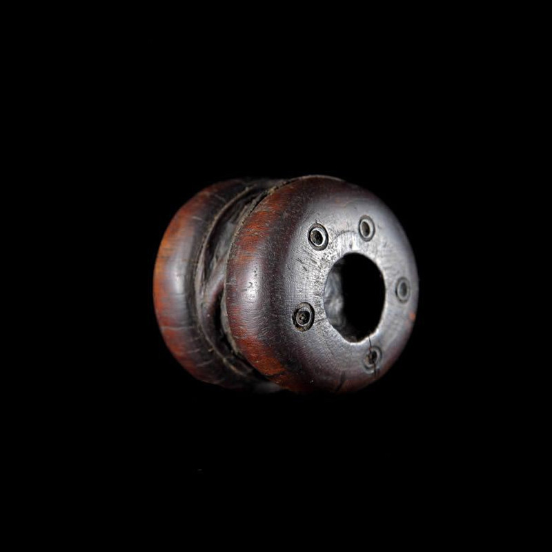 Labret en bois et metal - Dinka / Pokot - Soudan / Ethiopie