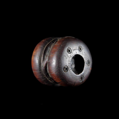 Labret en bois et metal - Dinka / Pokot - Soudan / Ethiopie
