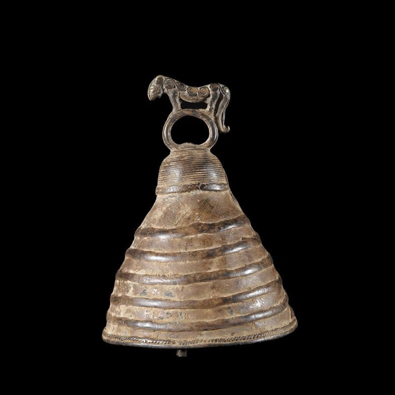 Cloche rituelle en bronze- Lobi - Burkina Faso