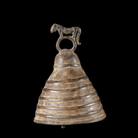 Cloche rituelle en bronze- Lobi - Burkina Faso