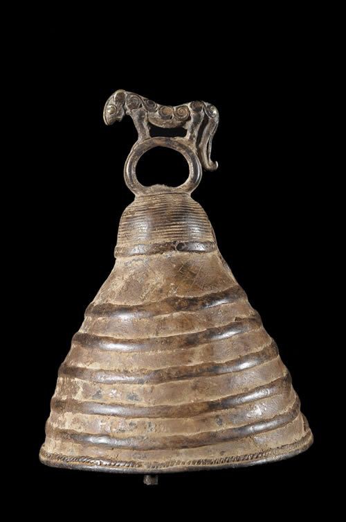 Cloche rituelle en bronze- Lobi - Burkina Faso