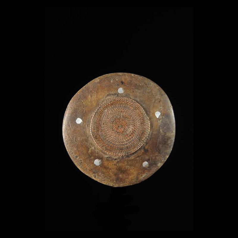 Labret en bois et metal - Dinka / Pokot - Soudan / Ethiopie