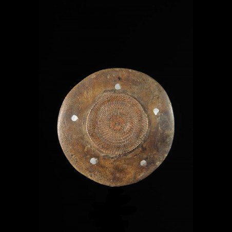 Labret en bois et metal - Dinka / Pokot - Soudan / Ethiopie