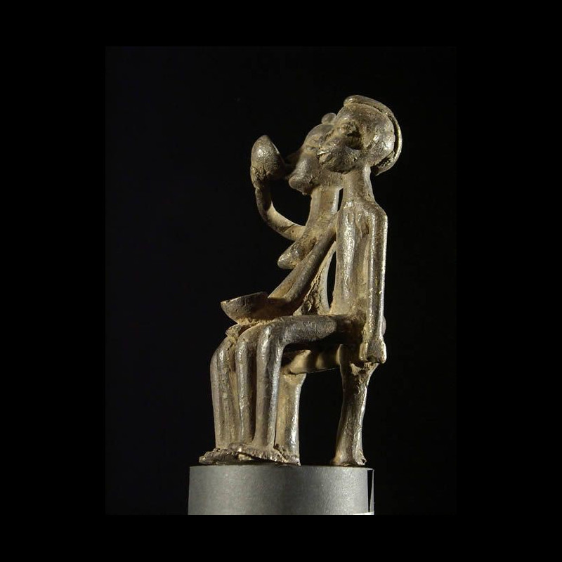 Couple de maries - ethnie Baoule - Côte d'Ivoire - Bronzes africai