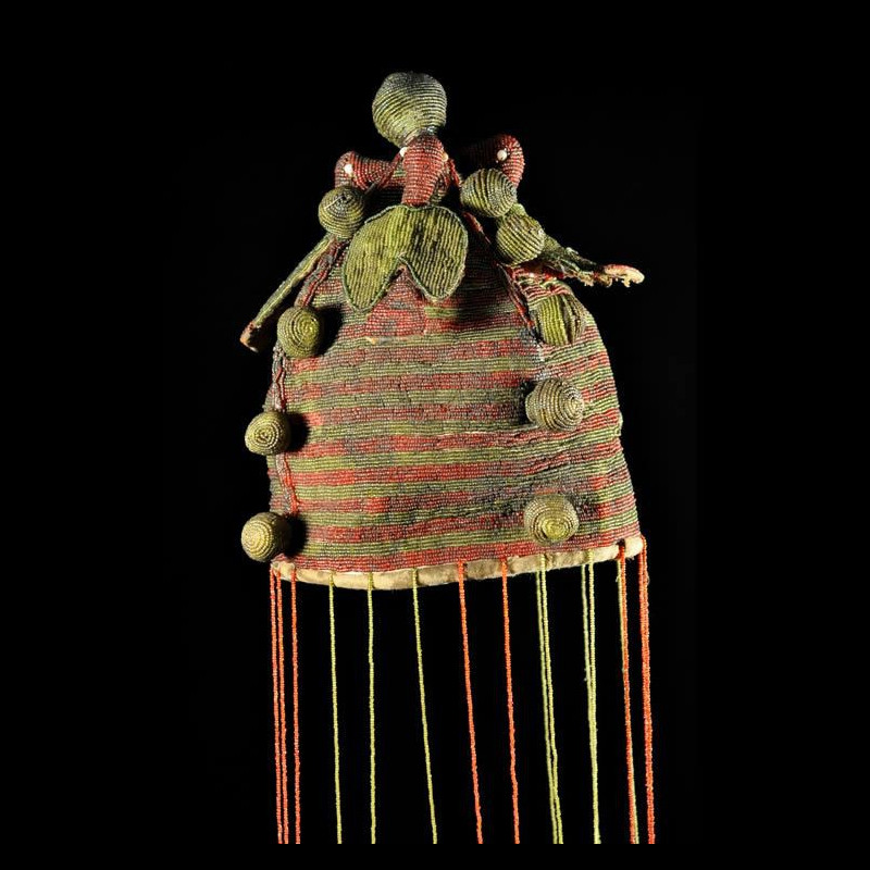 Coiffe Ade ou Adenla royale de ceremonie - Yoruba - Nigeria