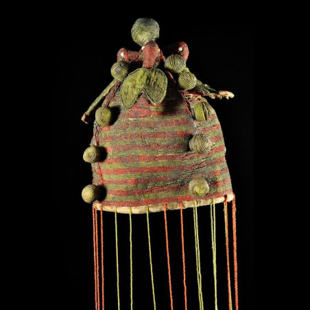 Coiffe Ade ou Adenla royale de ceremonie - Yoruba - Nigeria