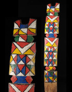 Poteau de lit polychrome - Peul Rimaybe / Rabese - Niger