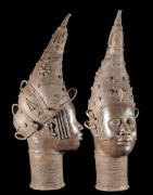 Tete de reine mere en Bronze - Ife - Bini Edo - bronzes du Benin