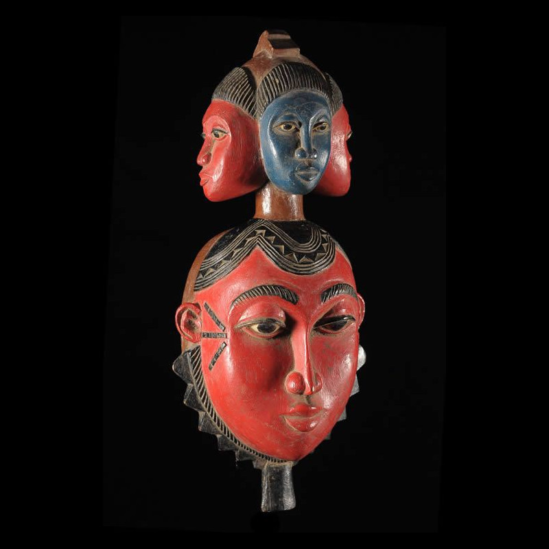 Masque Culte Mami Wata - Yaoure - Côte d'Ivoire - Culte Vaudou