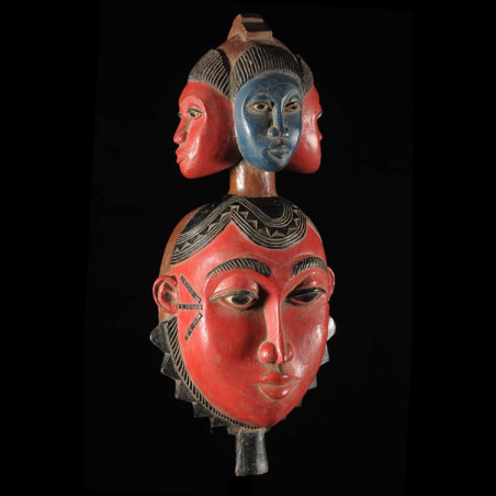 Masque Culte Mami Wata - Yaoure - Côte d'Ivoire - Culte Vaudou