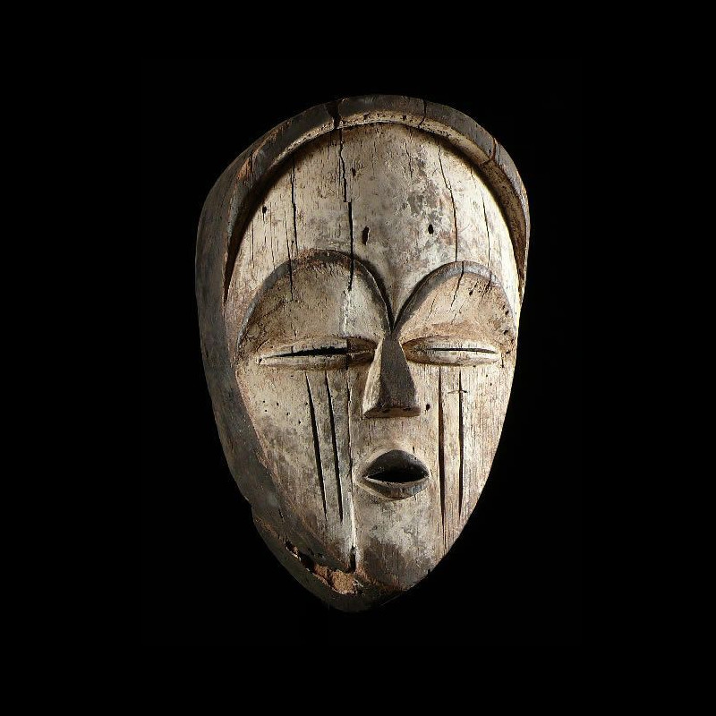 Masque blanc ancien - Tsogho - Gabon