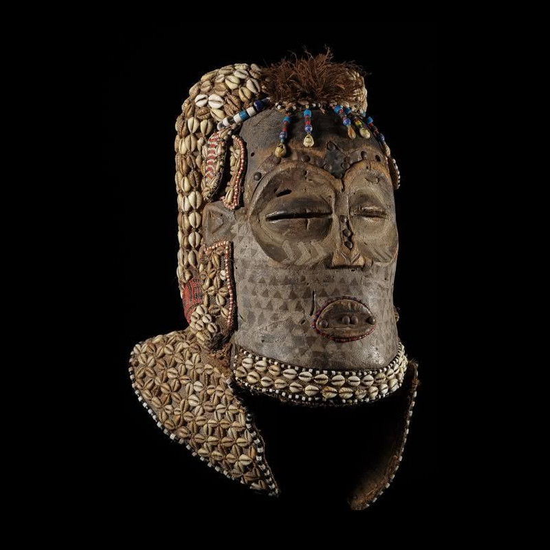 Masque casque Belier - Kuba / Bushoong - RDC Zaire