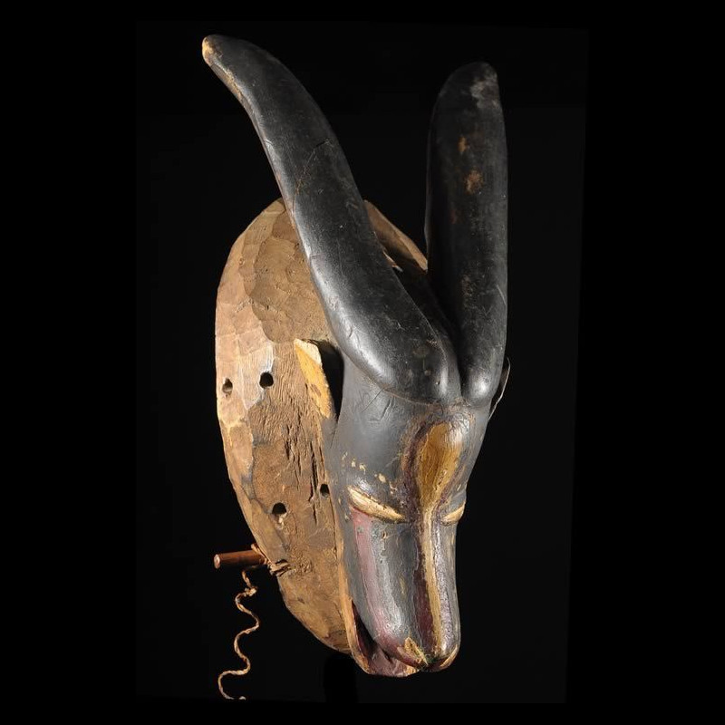 Masque Polychrome Dye Antilope - Gouro - Côte d'Ivoire