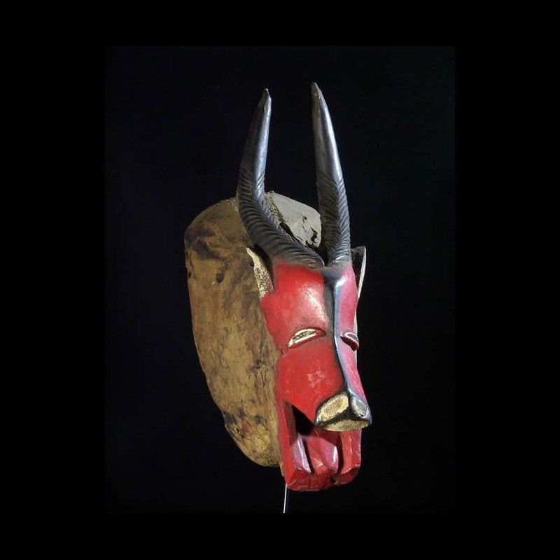 Masque Polychrome Dye Antilope - Gouro - Côte d'Ivoire