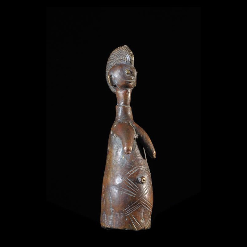 Poupee Biiga en Bronze - Mossi - Burkina Faso