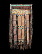 Panneau en Cuir Polychrome - Touareg - Niger / Mauritanie