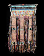 Panneau en Cuir Polychrome - Touareg - Niger / Mauritanie