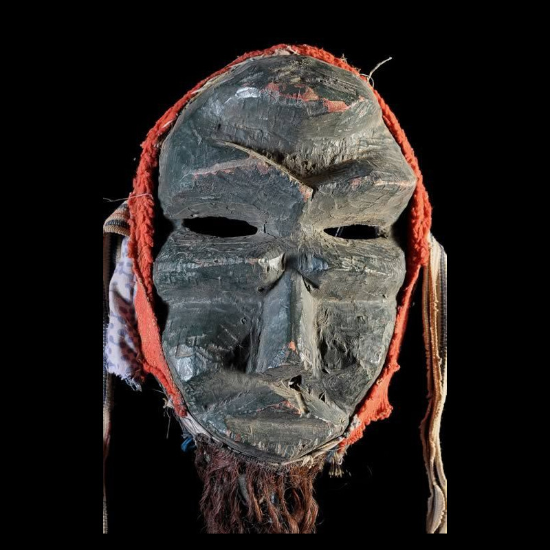Masque Polychrome de Mendiant - We / Guere - Côte d'Ivoire