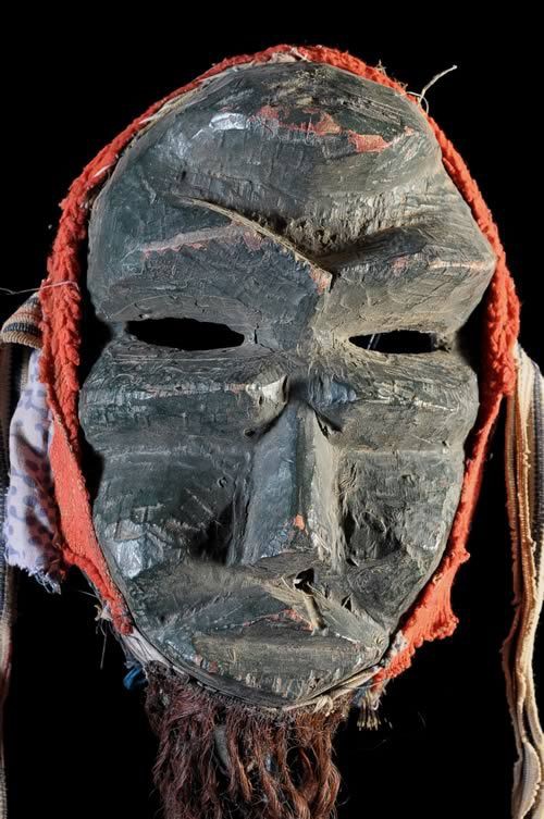 Masque Polychrome de Mendiant - We / Guere - Côte d'Ivoire