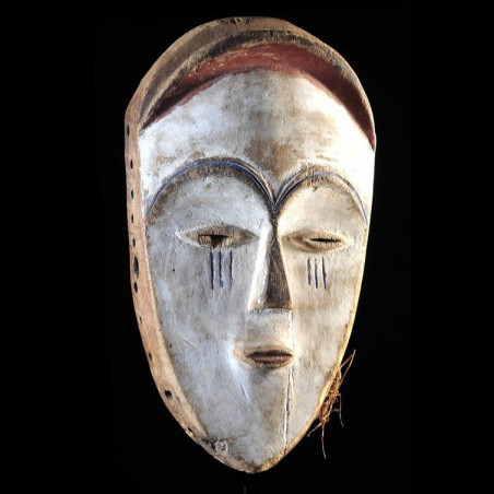 Masque blanc ancien - Tsogho / Vouvi - Gabon