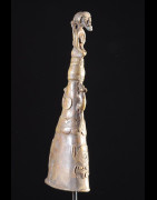 Marteau et gong en bronze - Lawle - Baoule - Côte d'Ivoire - Divination