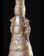 Marteau et gong en bronze - Lawle - Baoule - Côte d'Ivoire - Divination
