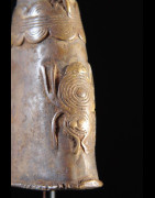 Marteau et gong en bronze - Lawle - Baoule - Côte d'Ivoire - Divination