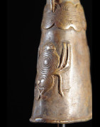 Marteau et gong en bronze - Lawle - Baoule - Côte d'Ivoire - Divination