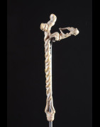 Marteau et gong en bronze - Lawle - Baoule - Côte d'Ivoire - Divination