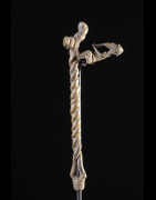 Marteau et gong en bronze - Lawle - Baoule - Côte d'Ivoire - Divination