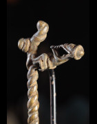 Marteau et gong en bronze - Lawle - Baoule - Côte d'Ivoire - Divination
