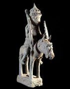 Oba et son cheval - Nigeria - BIni Edo - Bronze cire perdue