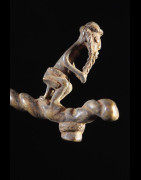 Marteau et gong en bronze - Lawle - Baoule - Côte d'Ivoire - Divination
