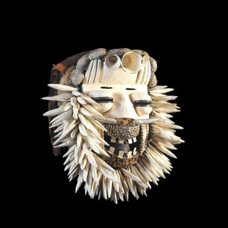 Masque Polychrome Sacre / Sagesse - We / Guere - Côte d'Ivoire