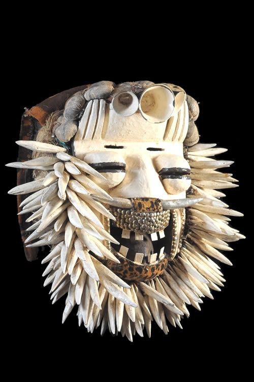 Masque Polychrome Sacre / Sagesse - We / Guere - Côte d'Ivoire