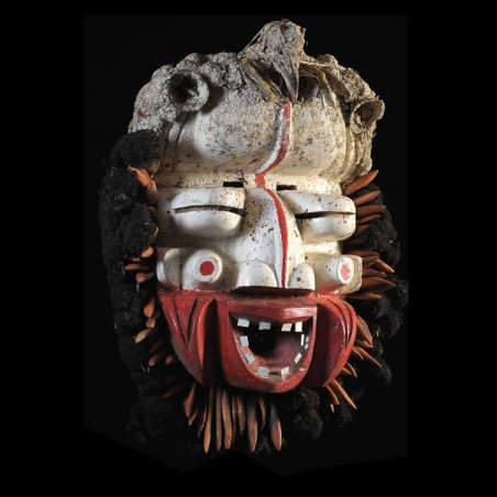 Masque Polychrome Sacre / Sagesse - We / Guere - Côte d'Ivoire