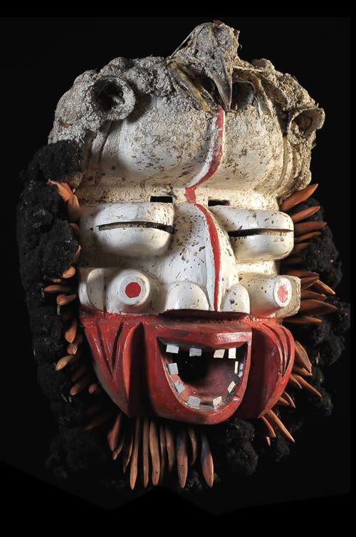 Masque Polychrome Sacre / Sagesse - We / Guere - Côte d'Ivoire