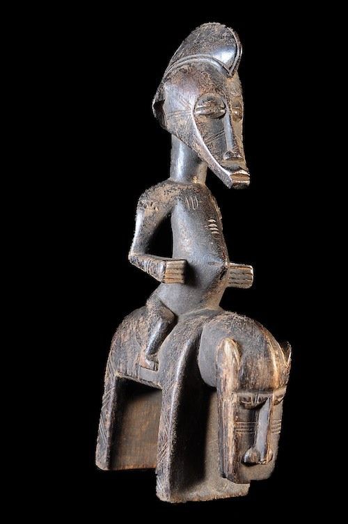 Cavalier et son cheval Syonfolo - Senoufo - Côte d'Ivoire