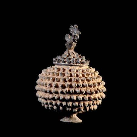 Pot a onguents  en bronze - Lobi - Burkina Faso