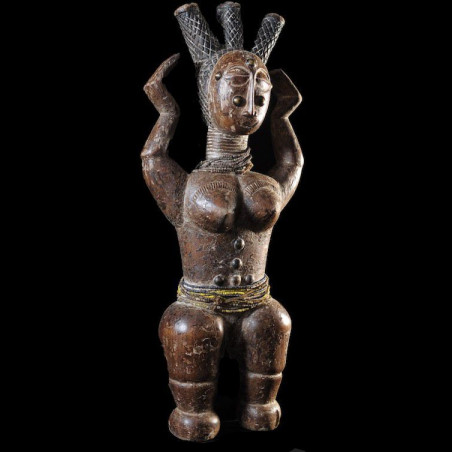 Statue pilon de reine - Attie - Côte d'Ivoire