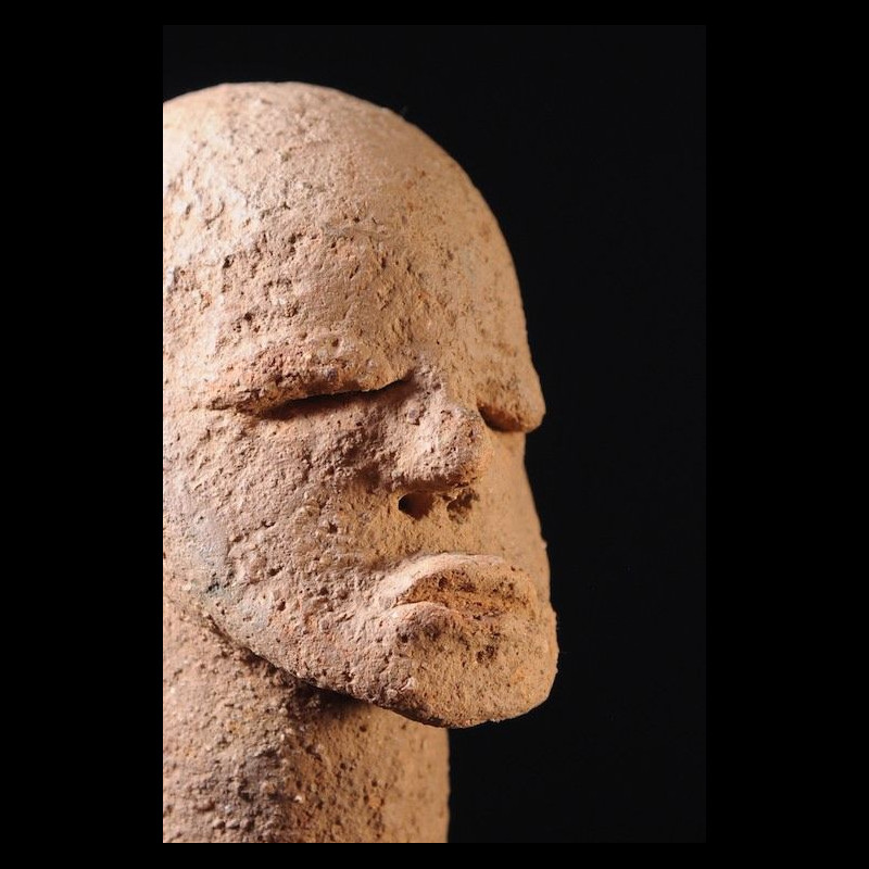 Tête anthropomorphe en terre cuite - Style Civilisation Nok - Nigeria