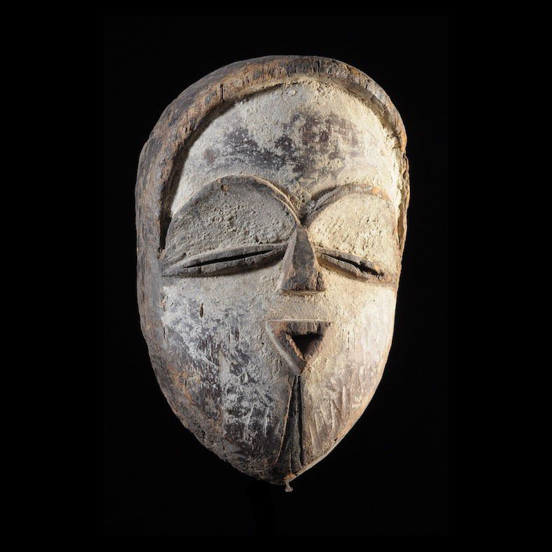 Masque blanc ancien - Tsogho / Vouvi - Gabon
