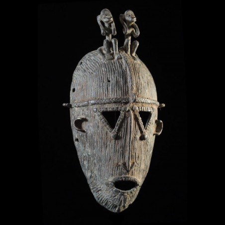 Masque facial en métal - Dogon - Mali
