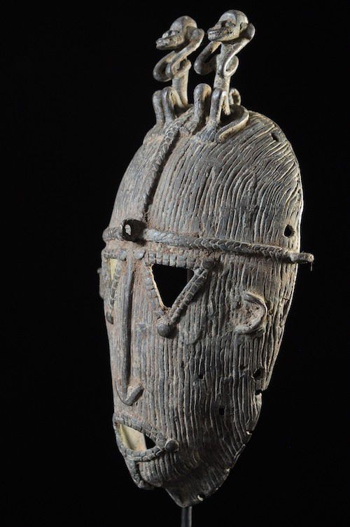 Masque facial en métal - Dogon - Mali